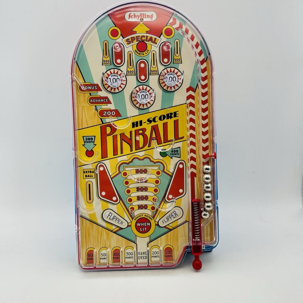 Schylling Hi-Score Handheld Classic Pinball Game 2018 Fun. Excellent Condition.